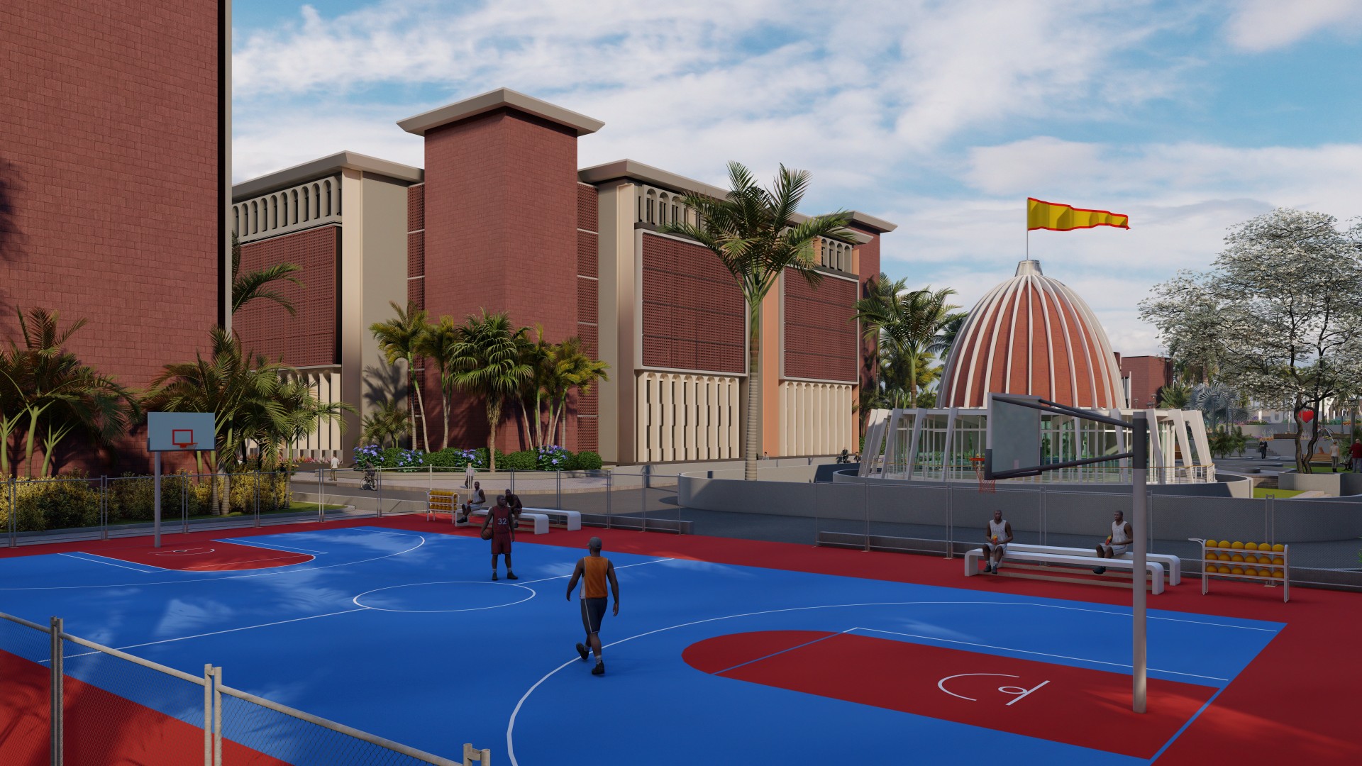 Basket Ball Court - Parul University Goa